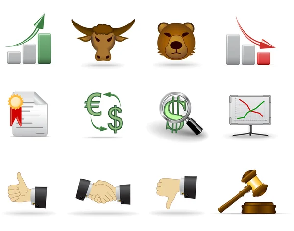 Financiën pictogrammen — Stockvector