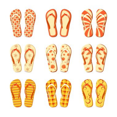 Flip flops vector clipart