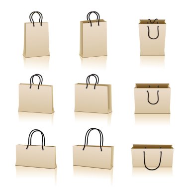 Shopping bags clipart