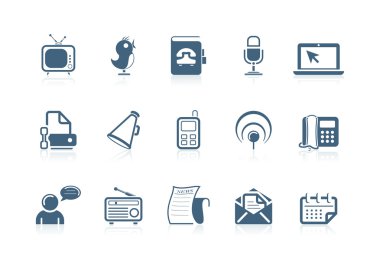 Social and communication icons | piccolo series clipart