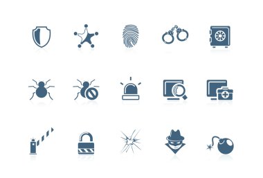 Security icons | Piccolo series clipart