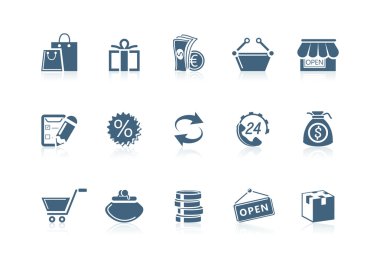 Shopping icons | Piccolo series clipart