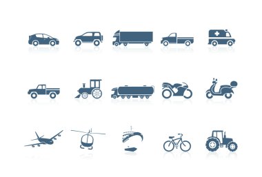 Transportation icons | piccolo series clipart