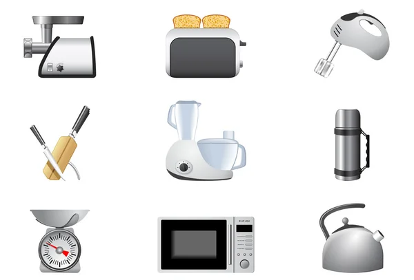 Huishoudelijke apparaten | Keuken — Stockvector