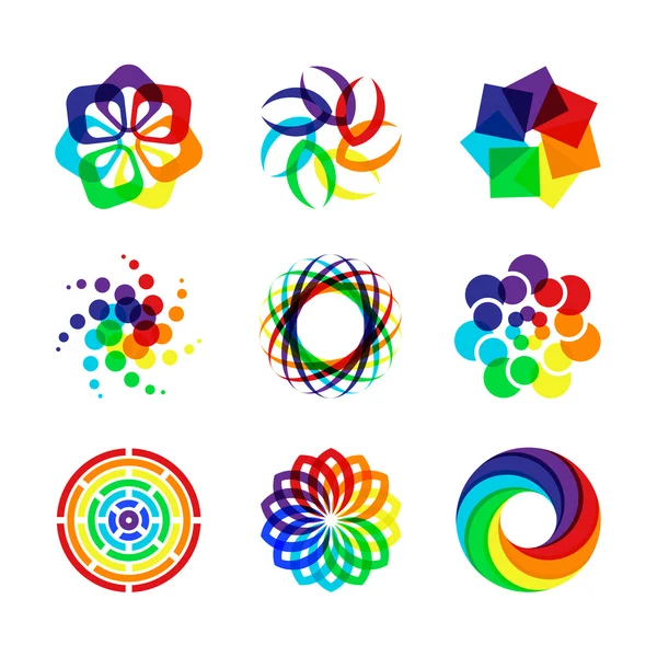 抽象的な虹 thems — ストックベクタ