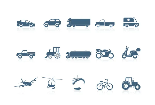 Icone di trasporto Ligupiccolo serie — Vettoriale Stock