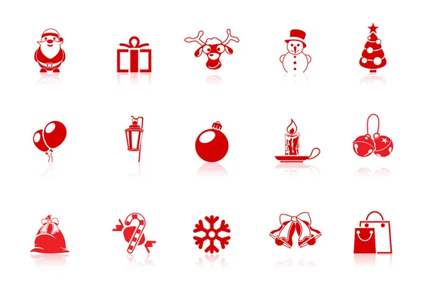 Julen ikoner | Piccolo-serien — Stock vektor