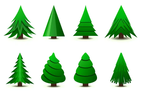 Árvores de Natal — Vetor de Stock