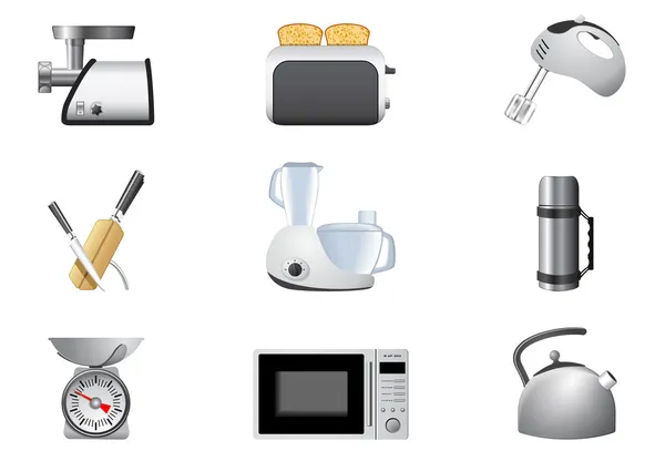 Huishoudelijke apparaten | Keuken Stockvector