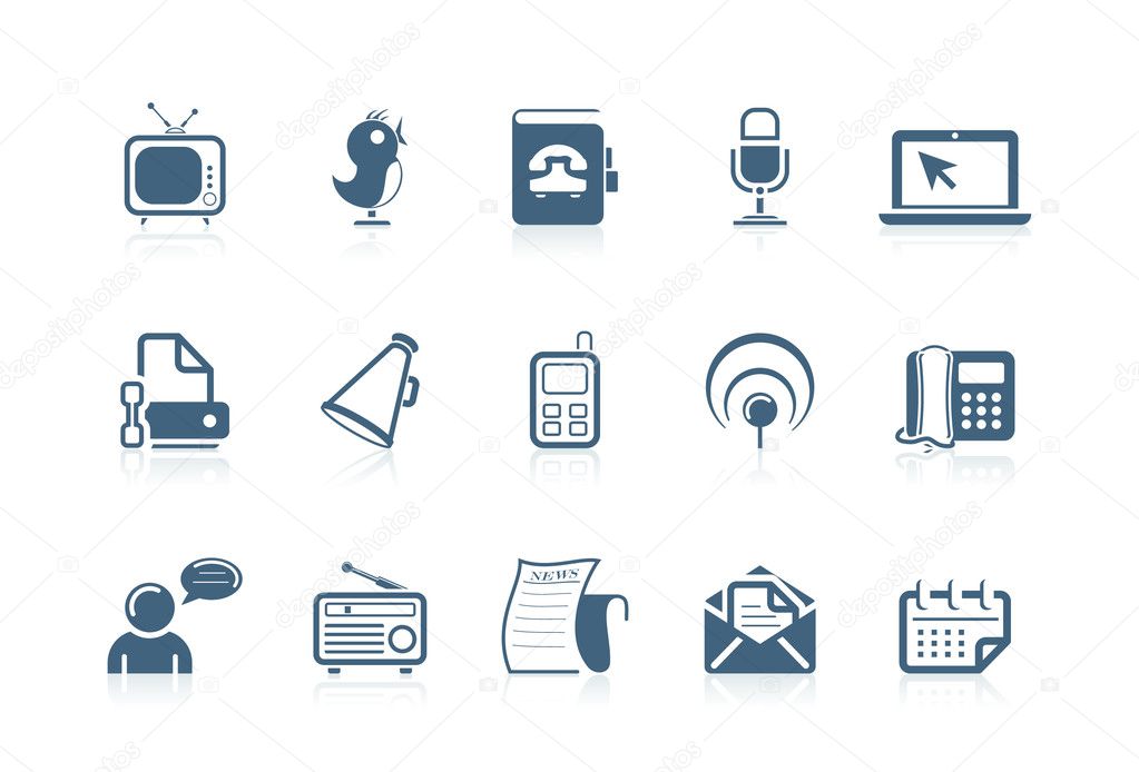 Social and communication icons | piccolo series