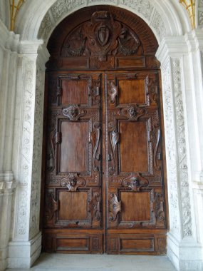 Old door in Doge's palace in Venice clipart