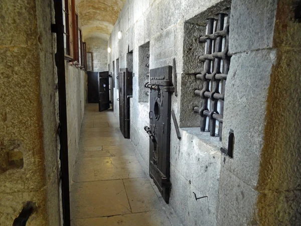ヴェネツィアのドゥカーレ宮殿で刑務所します。 ストックフォト