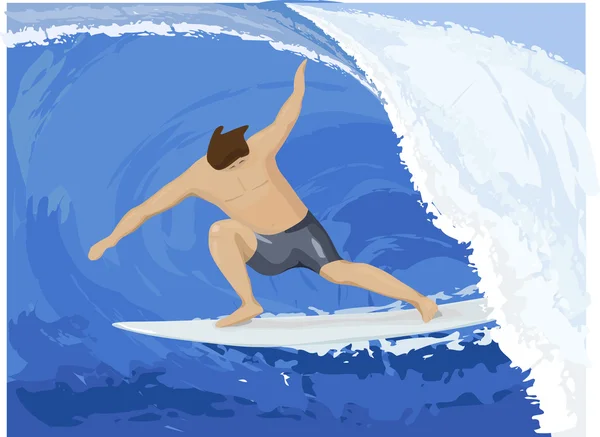 Surfer — Stockvektor