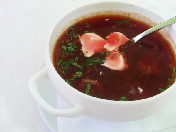 Ukrainska borscht — Stockfoto