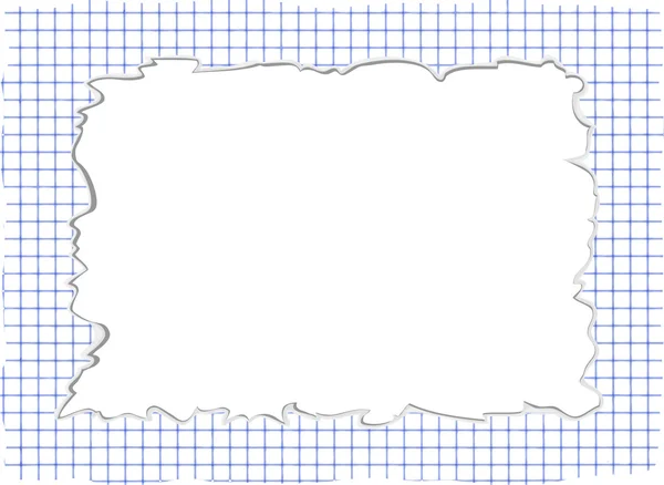 stock vector Notebook sheet frame