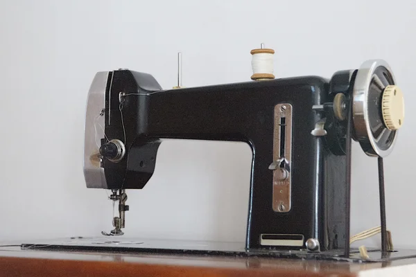 Old Sewing Machine Needle Black Thread Stock Photo 779744518
