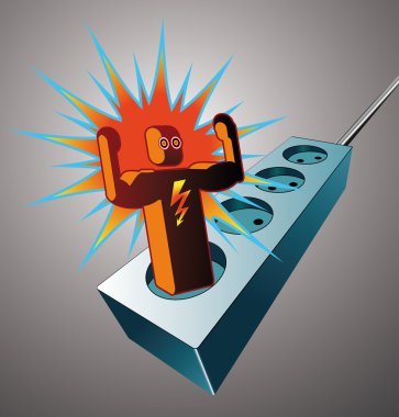 Energy charge. clipart