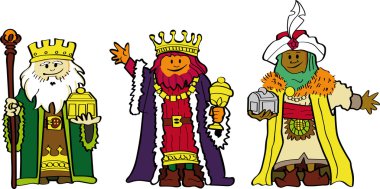 The three wise men. clipart