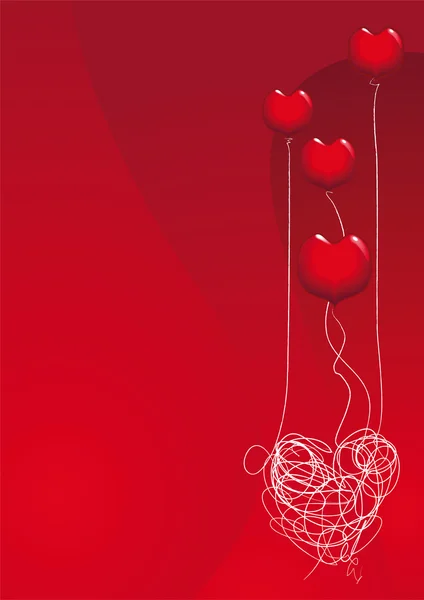 L'amour est un ballon — Image vectorielle
