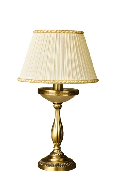 Настольная лампа на белом изолированном фоне — стоковое фото