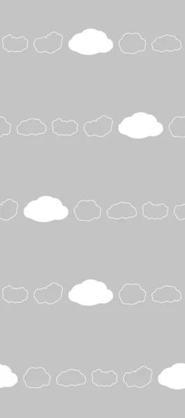 Vector clouds seamless pattern — Stock Vector