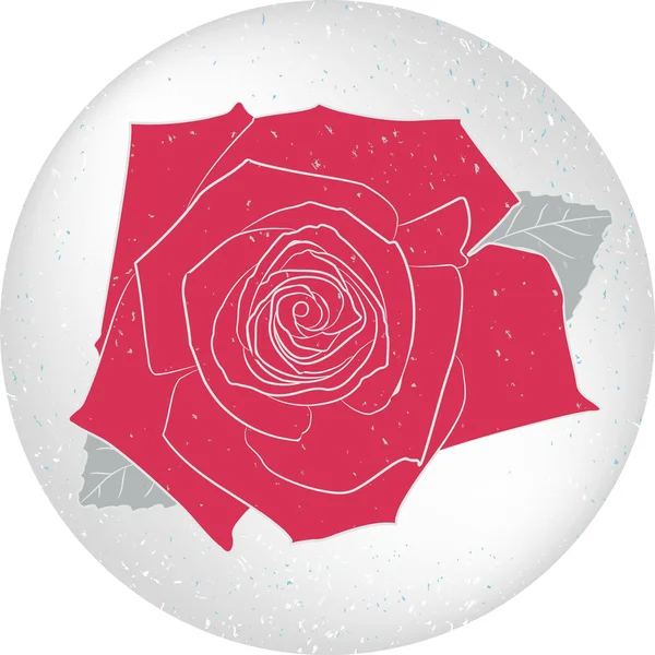 Carte vectorielle ronde rose — Image vectorielle