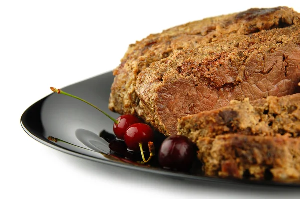 Roast beef meat with selective focus — Stock Photo, Image