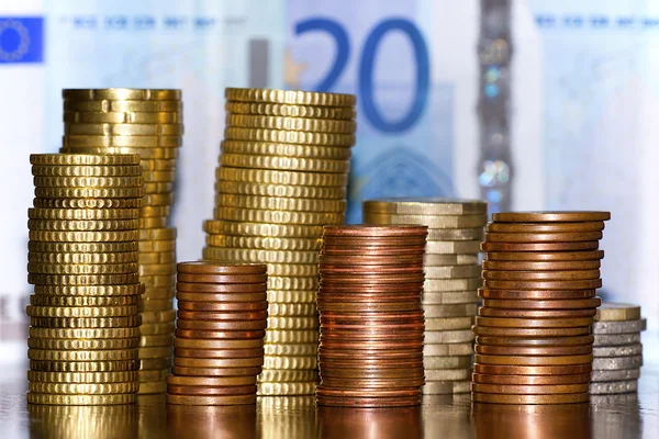 Pile of euro — Stock Photo, Image