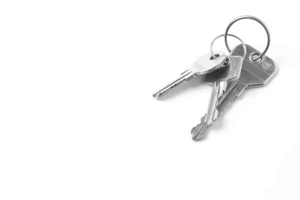 Keys on a white background — Stock Photo, Image