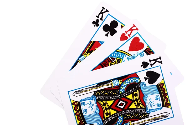 Hrací karta král — Stock fotografie