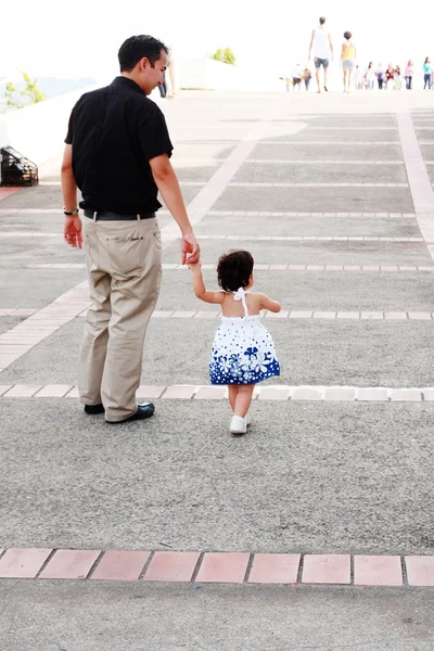 Vader en dochter samen — Stockfoto