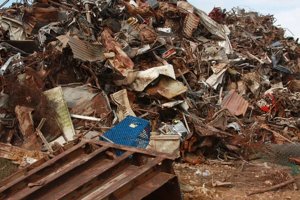 Scrap Metal Recycling (Junk Yard) — Stock Photo, Image
