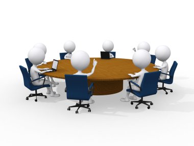 Concept of business meeting clipart