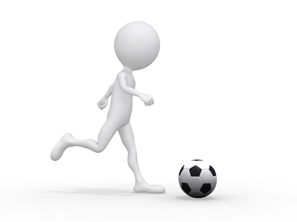 3D παίκτης ποδοσφαίρου. — Φωτογραφία Αρχείου