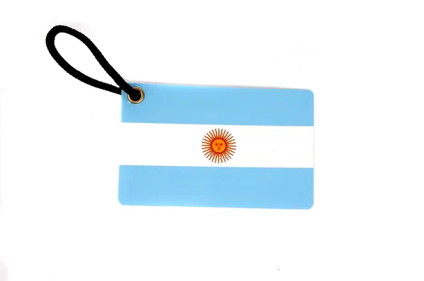 Etykieta flaga Argentyny — Zdjęcie stockowe