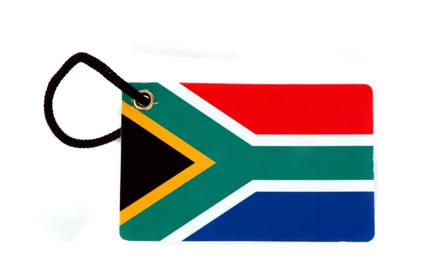 stock image South Africa flag tag