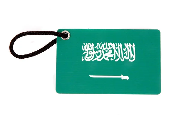 stock image Saudi Arabia flag tag