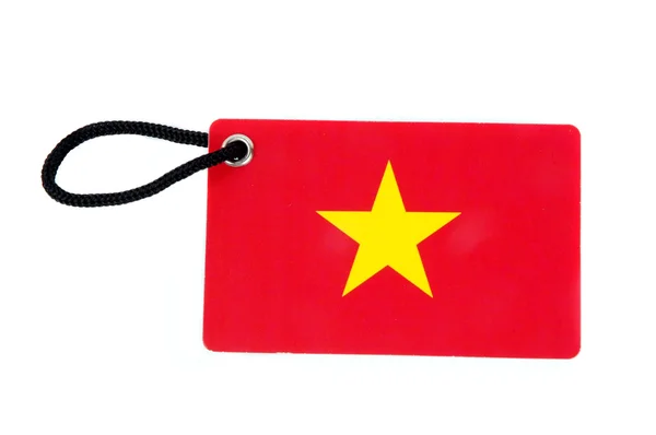 stock image Vietnam flag tag