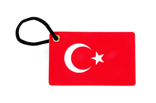 Türkiye'nin bayrak etiketi — Stok fotoğraf