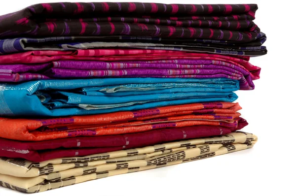 Pile woven silk sarong bugis Indonesia — Stock Photo, Image