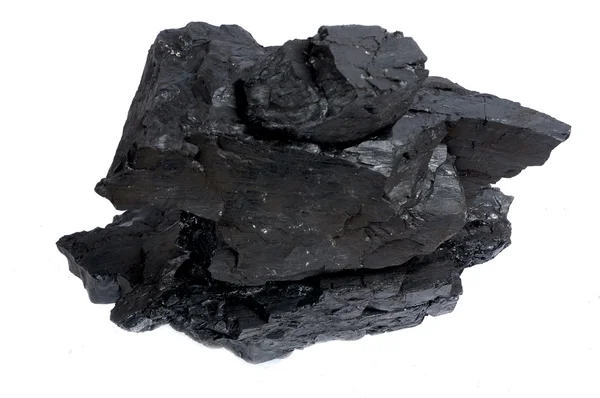 Kupie grudek węgli — Zdjęcie stockowe