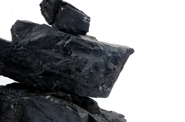 Kupie grudek węgli — Zdjęcie stockowe