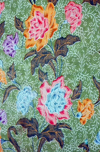 Detalhes de design de tecido indonésio — Fotografia de Stock