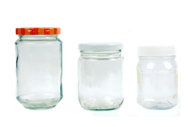 Glass and plastic containers clipart