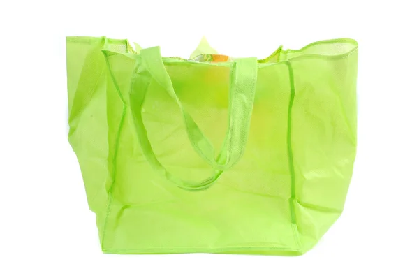 Zelené bavlněné tašky — Stock fotografie