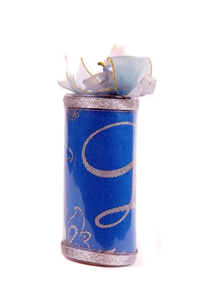 Een katoenen zak in de vorm van souvenir Trouwarrangement — Stockfoto