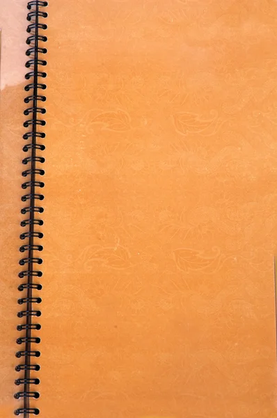 Couverture florale marron du livre vertical — Photo