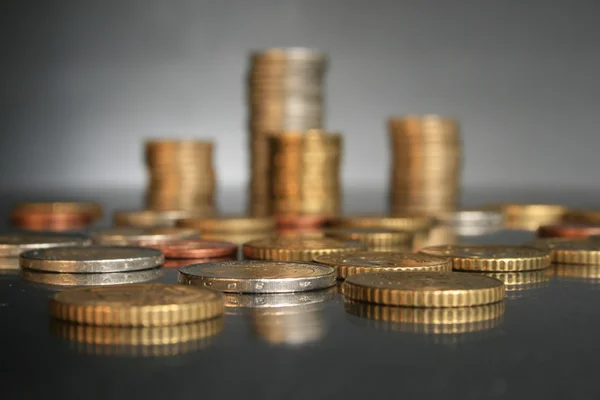 Monete in euro. — Foto Stock
