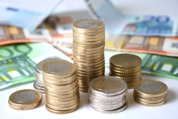 Dinheiro em euros . — Fotografia de Stock