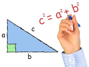 Right-angle triangle. clipart